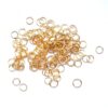 Bindring, 5 mm, Guld plated, ca 100 st